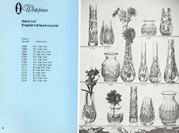 Whitefriars 1980 British Glass Catalogue, Page 18