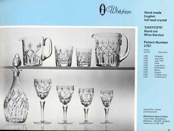 Whitefriars 1980 British Glass Catalogue, Page 23