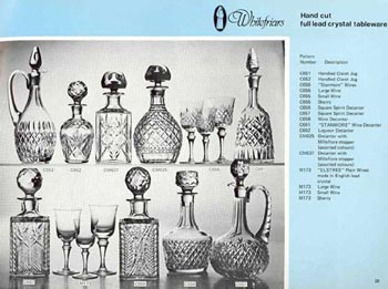 Whitefriars 1980 British Glass Catalogue, Page 25