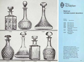 Whitefriars 1980 British Glass Catalogue, Page 27