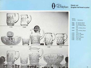 Whitefriars 1980 British Glass Catalogue, Page 29