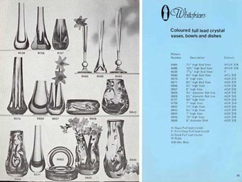 Whitefriars 1980 British Glass Catalogue, Page 35