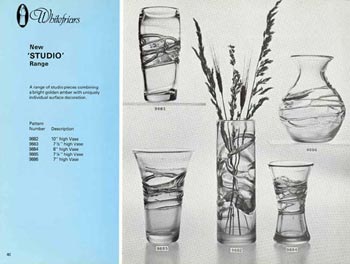 Whitefriars 1980 British Glass Catalogue, Page 40