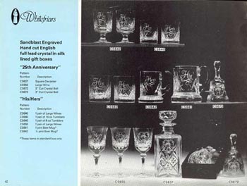 Whitefriars 1980 British Glass Catalogue, Page 42
