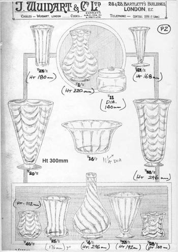 Whitefriars Wuidart British Glass Catalogue, Page 2