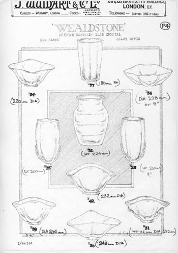 Whitefriars Wuidart British Glass Catalogue, Page 4
