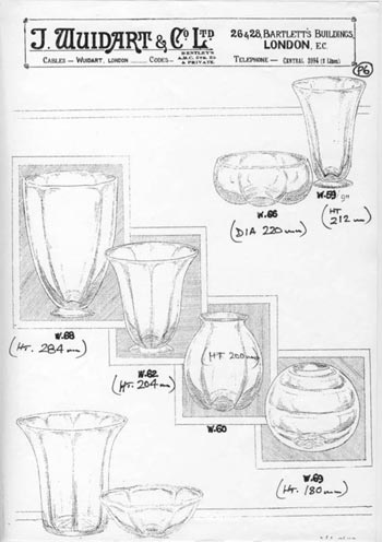 Whitefriars Wuidart British Glass Catalogue, Page 6