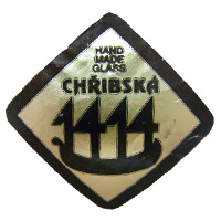 Chribska Czech glass foil label.