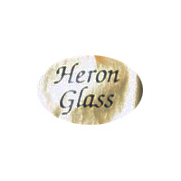 Heron Glass foil label.