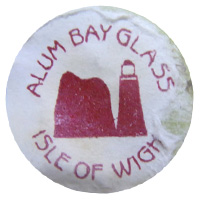 Alum Bay Isle of White Glass English glass paper label.