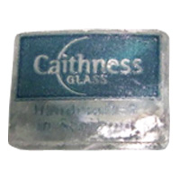 Caithness British glass plastic label.