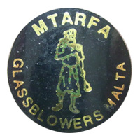 Mtarfa Maltese glass paper label.