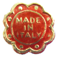 Italian glass paper label used on Empoli glassware.