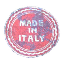 Generic Italian glass paper label.