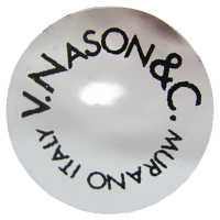 V. Nason & C. Murano glass plastic label.