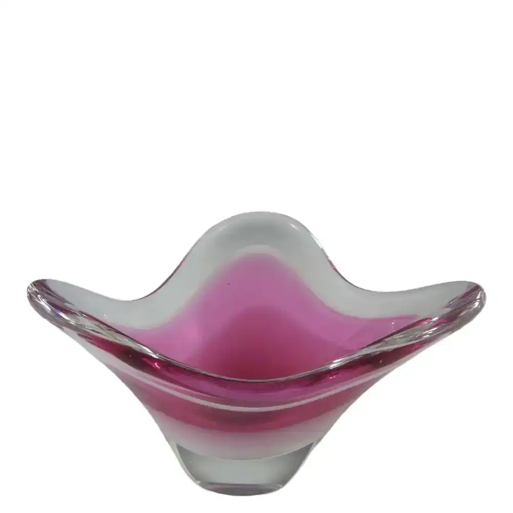 Flygsfors Coquille Glass Bowl by Paul Kedelv - Signed #2