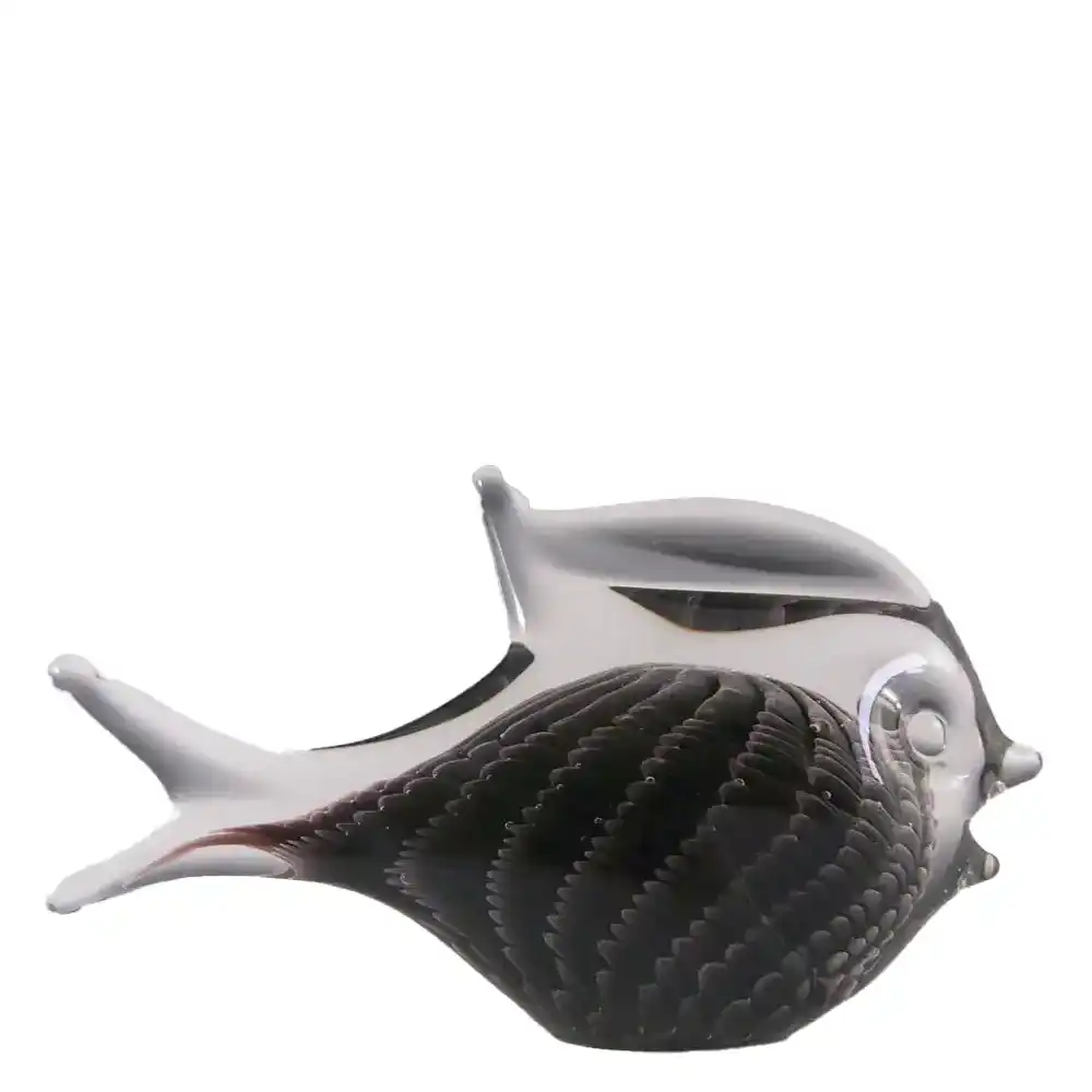 FM Konstglas / Marcolin Fumato Glass Fish - Signed