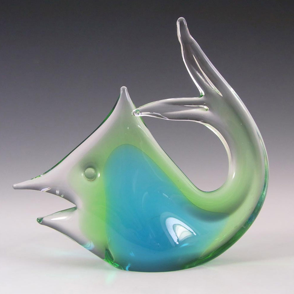 SIGNED FM Konstglas/Ronneby Swedish Glass Fish #C676