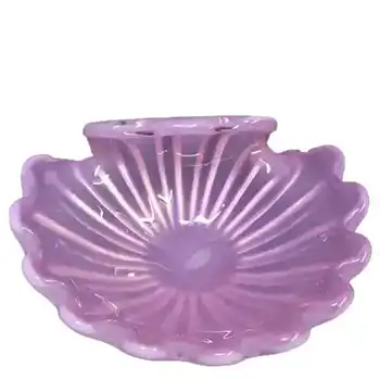 (image for) Formia Murano Pink & Opalescent White Glass Shell Bowl