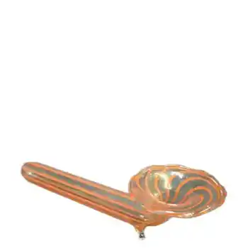 (image for) Lauscha German Red Striped Lampworked Glass Knife Rest