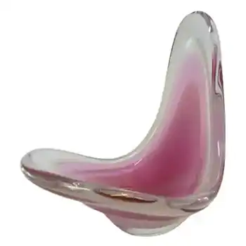 (image for) Flygsfors Coquille Glass Bowl by Paul Kedelv Signed '61