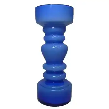 (image for) Japanese Blue Cased Hooped Glass Vase - Swedish Style