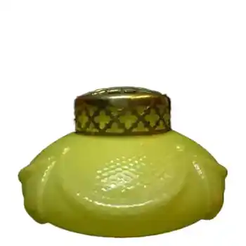 (image for) Art Nouveau 1900's Kralik Yellow Glass Posy Vase