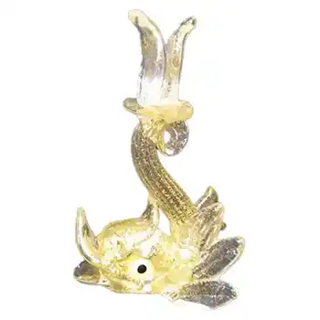 (image for) Murano Glass Gold Leaf Dolphin Place Holder