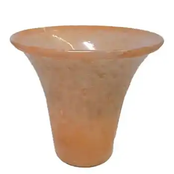 (image for) Nazeing Clouded Pink/Peach Bubble Glass Freeform Vase