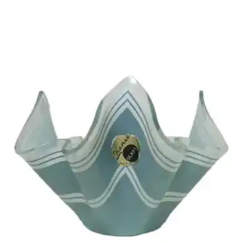 (image for) Chance Bros Glass "Bandel-2" Handkerchief Vase 1969