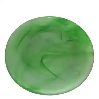 (image for) Davidson #282 Art Deco 1930's Green Cloud Glass Plate