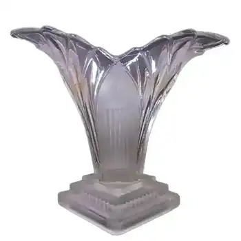 (image for) 1930's Walther & Söhne Art Deco Glass 'Greta' Vase