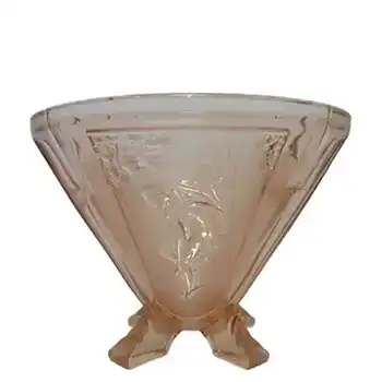 (image for) Sowerby #2566 Art Deco 1930's Pink Glass 'Mercury' Vase