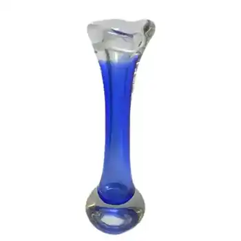 (image for) Flygsfors Coquille Glass Vase by Paul Kedelv Signed '56