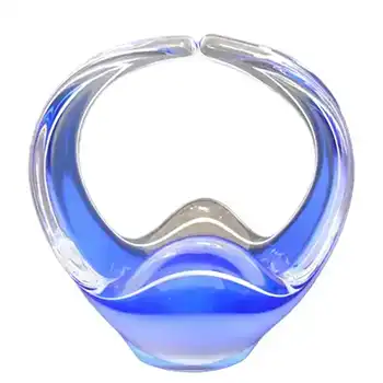 (image for) Flygsfors Coquille Glass Bowl by Paul Kedelv Signed '56