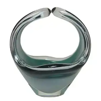 (image for) Flygsfors Coquille Glass Bowl by Paul Kedelv Signed '59
