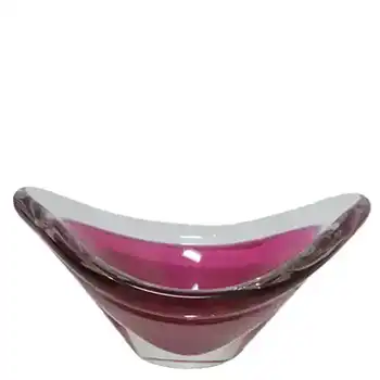 (image for) Flygsfors Coquille Glass Bowl by Paul Kedelv Signed '59