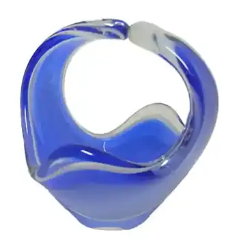 (image for) Flygsfors Coquille Glass Bowl by Paul Kedelv Signed '58