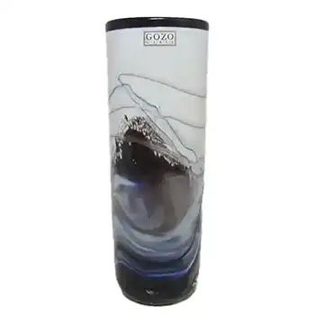 (image for) Gozo Maltese Glass 'Noir' Vase - Signed + Labelled
