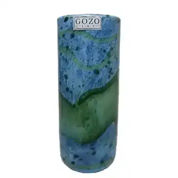 (image for) Gozo Maltese Glass 'Seaweed' Vase - Signed + Labelled