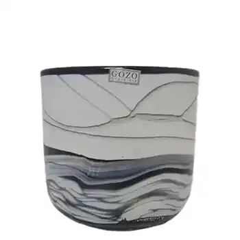 (image for) Gozo Maltese Glass 'Noir' Vase - Signed + Labelled