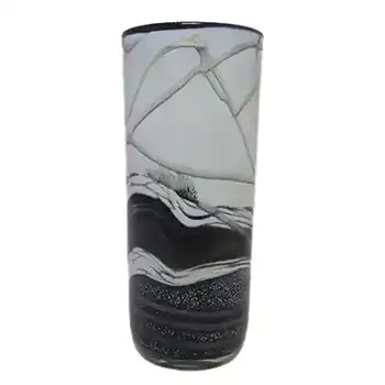 (image for) Gozo Maltese Glass 'Noir' Vase - Signed + Labelled