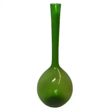 (image for) Large Scandinavian/Swedish 1950's/60's Green Glass Bottle Vase