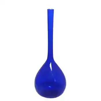 (image for) Scandinavian/Swedish 1950's/60's Blue Glass Bottle Vase