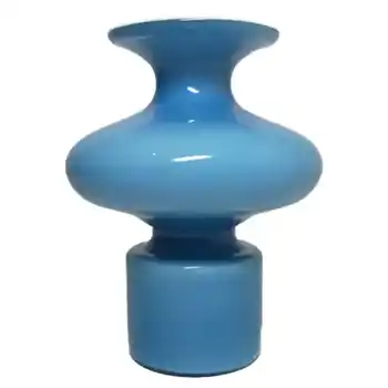 (image for) Holmegaard Carnaby Blue Glass Vase by Per Lutken