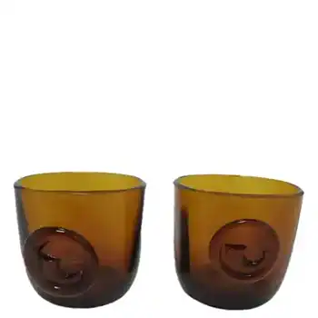 (image for) Holmegaard 'Viking' Amber Glass Cups by Ole Winther 1955