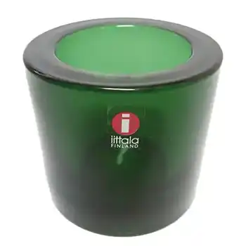 (image for) Iittala Green Glass Heikki Orvola 'Kivi' Candle Votive