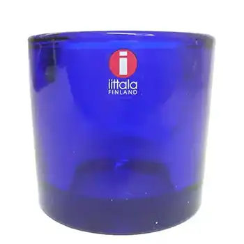 (image for) Iittala Blue Glass Heikki Orvola 'Kivi' Candle Votive