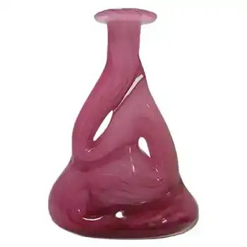 (image for) Mtarfa Organic Pink & White Glass Sculpture Vase