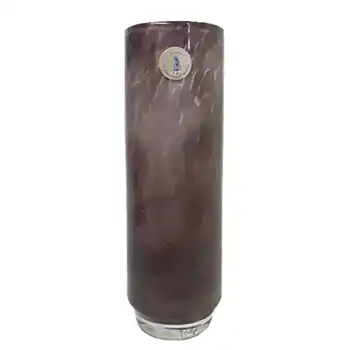 (image for) Mtarfa Purple & White Glass Vase - Signed + Labelled